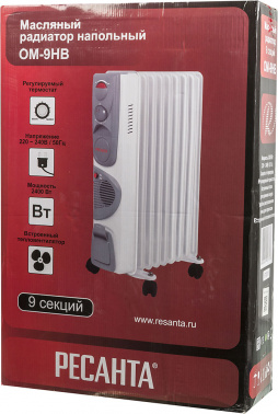 Радиатор масляный Ресанта ОМ-9НВ