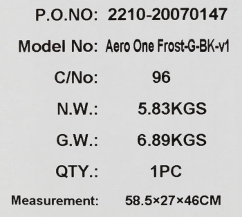 Корпус Aerocool Aero One Frost-G-BK-v1