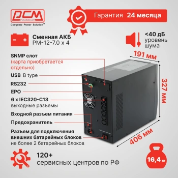 Источник бесперебойного питания Powercom Macan MAC-1500