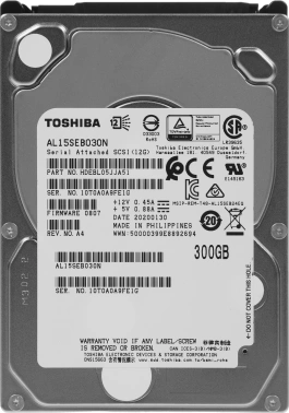 Жесткий диск Toshiba SAS 3.0 300GB  AL15SEB030N