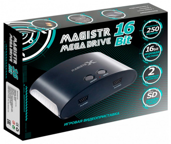 Игровая консоль Magistr Mega Drive черный в комплекте: 250 игр