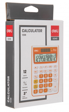 Калькулятор настольный Deli E1238/BLUE