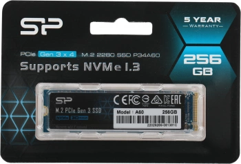 Накопитель SSD Silicon Power PCIe 3.0 x4 256GB SP256GBP34A60M28