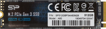 Накопитель SSD Silicon Power PCIe 3.0 x4 512GB SP512GBP34A60M28