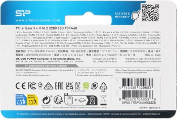 Накопитель SSD Silicon Power PCIe 3.0 x4 1TB SP001TBP34A60M28