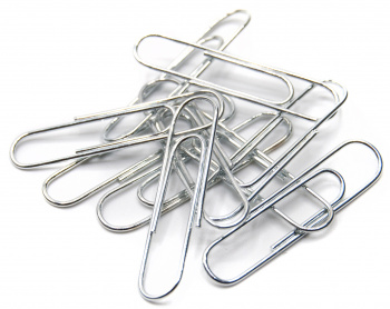 Скрепки Silwerhof 491038 металл оцинкованные 33мм (упак.:100шт) картонная коробка