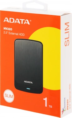 Жесткий диск A-Data USB3.1 1TB AHV320-1TU31-CBK HV320