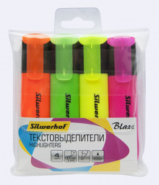 Набор текстовыделителей Silwerhof  Blaze