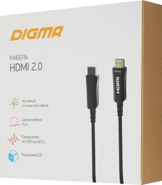 Кабель аудио-видео Digma HDMI 2.0 AOC
