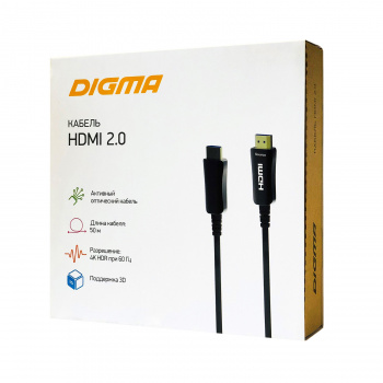 Кабель аудио-видео Digma HDMI 2.0 AOC