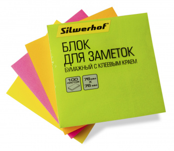Блок самоклеящийся бумажный Silwerhof 682161-06
