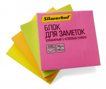 Блок самоклеящийся бумажный Silwerhof 682161-03