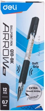 Ручка шариков. Deli Arrow EQ10-BK