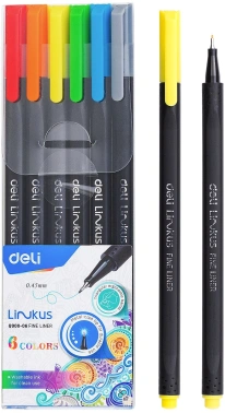 Набор ручек капилляр. Deli Linkus