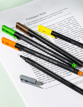 Набор ручек капилляр. Deli Linkus