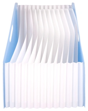 Папка с 13 прозр.вклад. Deli EB41102 A4 полипропилен ассорти с ручками