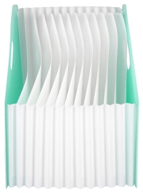 Папка с 13 прозр.вклад. Deli EB41102 A4 полипропилен ассорти с ручками