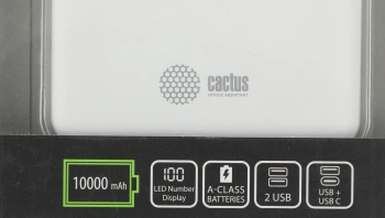 Мобильный аккумулятор Cactus  CS-PBFSKT-10000