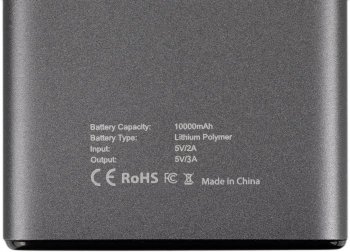 Мобильный аккумулятор Cactus  CS-PBFSLT-10000