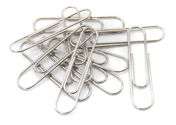 Скрепки Silwerhof никель 33мм (упак.:100шт) картонная коробка