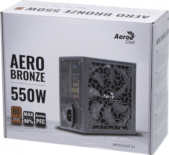 Блок питания Aerocool ATX 550W AERO BRONZE
