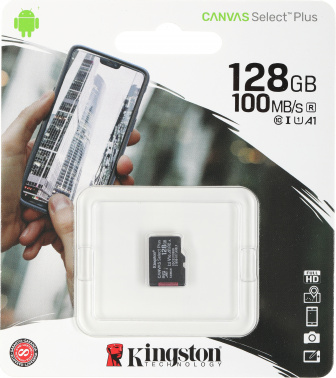 Флеш карта microSDXC 128GB Kingston  SDCS2/128GBSP