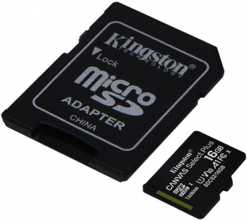 Флеш карта microSDHC 16GB Kingston  SDCS2/16GB
