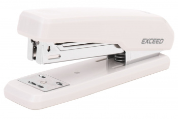 Степлер Deli E0300WHITE Exceed 24/6 26/6 (25листов) белый 100скоб металл/пластик коробка
