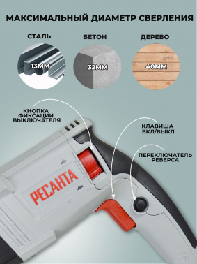 Перфоратор Ресанта П-32-1000К