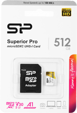 Флеш карта microSDXC 512GB Silicon Power  SP512GBSTXDU3V20AB