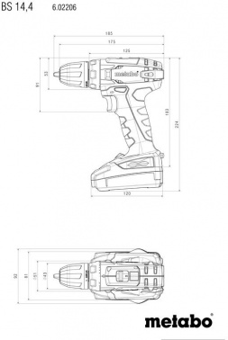 Дрель-шуруповерт Metabo BS 14.4 SET