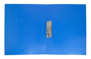 Папка метал.зажим Бюрократ Melange MLPZ07CBLUE A4 пластик 0.7мм синий