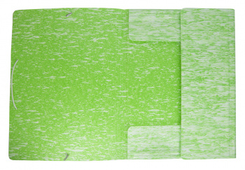 Папка на резинке Бюрократ Melange MLPR07LETT A4 пластик кор.30мм 0.7мм салатовый
