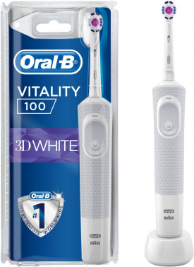 Зубная щетка электрическая Oral-B Vitality 3D White 100