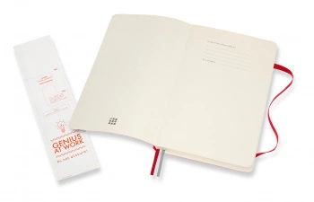 Блокнот Moleskine CLASSIC SOFT EXPENDED QP616EXPF2 Large 130х210мм 400стр. линейка мягкая обложка красный