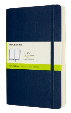 Блокнот Moleskine CLASSIC SOFT EXPENDED QP618EXPB20 Large 130х210мм 400стр. нелинованный мягкая обложка синий сапфир