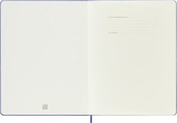 Блокнот Moleskine CLASSIC QP092B42 XLarge 190х250мм 192стр. нелинованный твердая обложка голубая гортензия