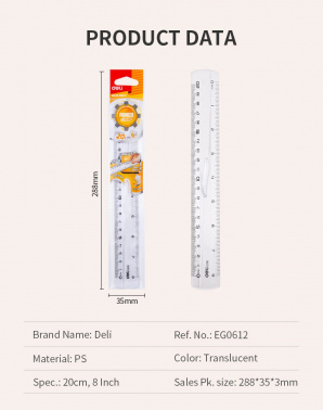 Линейка Deli EG01612