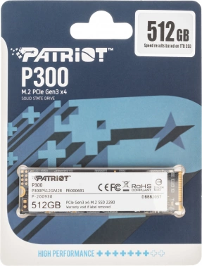 Накопитель SSD Patriot PCIe 3.0 x4 512GB P300P512GM28