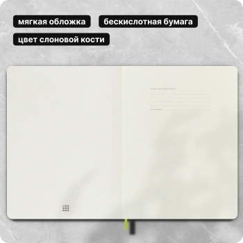 Блокнот Moleskine CLASSIC SOFT QP621C2 XLarge 190х250мм 192стр. линейка мягкая обложка лайм