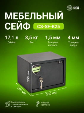 Сейф мебельный Cactus  CS-SF-K25