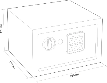 Сейф мебельный Cactus  CS-SF-E18