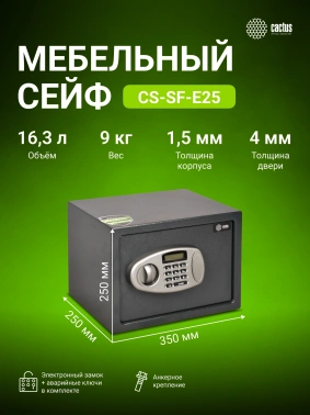 Сейф мебельный Cactus  CS-SF-E25