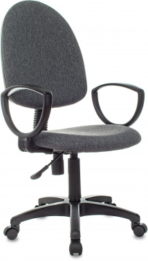 Кресло Бюрократ Престиж серый 3С1 крестов. пластик