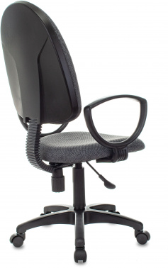 Кресло Бюрократ Престиж серый 3С1 крестов. пластик