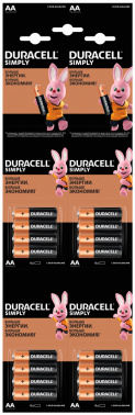Батарея Duracell Simply LR6-4BL MN1500