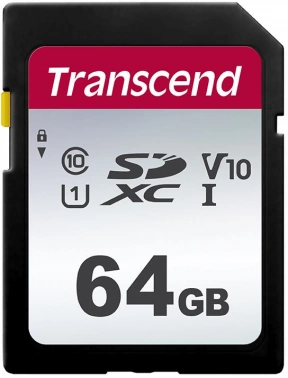 Флеш карта SDXC 64GB Transcend  TS64GSDC300S