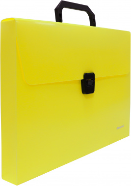Портфель Silwerhof 322715-02 1 отдел. A4 пластик желтый неон