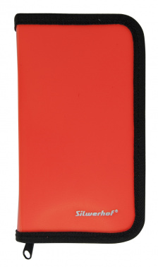 Пенал Silwerhof 850954 Neon оранжевый/черный 1отд. 190х110х28 полипроп.