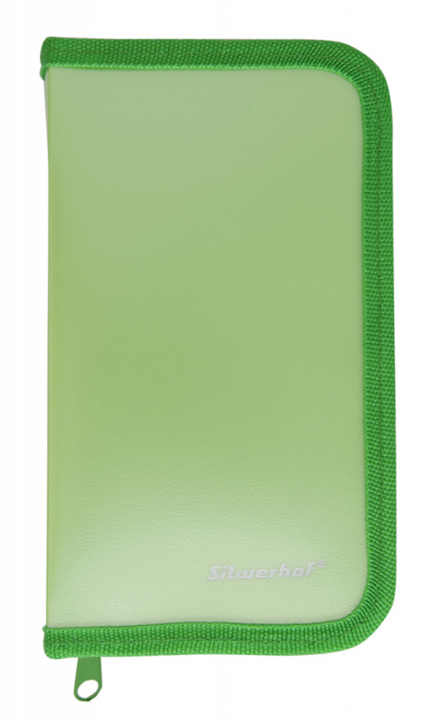 Пенал Silwerhof 850959 Gems зеленый 1отд. 190х110х28 пластик